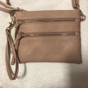 Blush pink crossbody bag